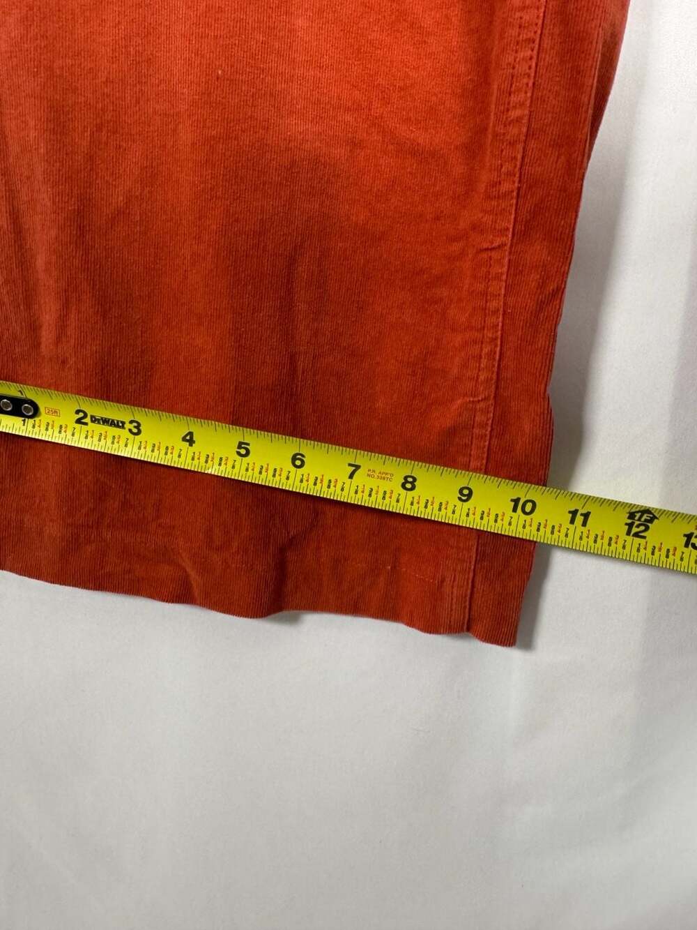 skylar+madison Rust Orange High-Rise Corduroy Wide-Leg Pants, Size Medium - Picture 8 of 10